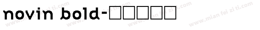 novin bold字体转换